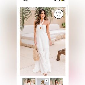 Pink Lily halter neck dress